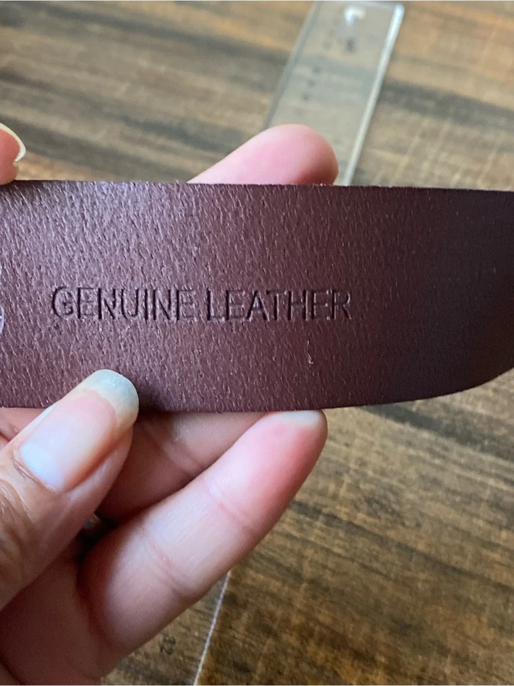 Chaps Leather Belt, 42”